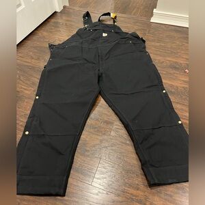 New w/ tags Carhartt Insulated Bib overalls , black- multiple sizes offered